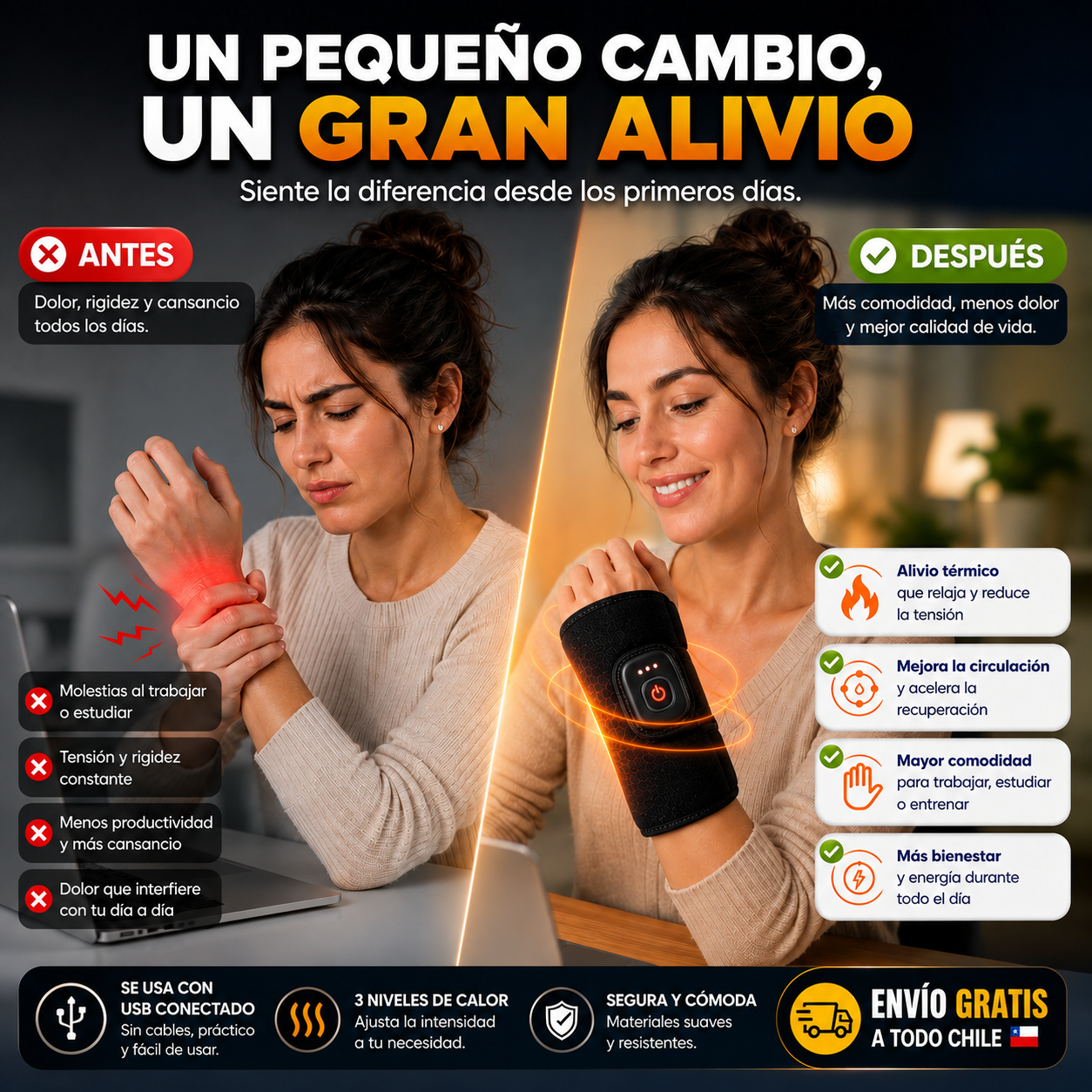 ArthriFlex™ Muñequera Térmica